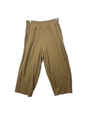 ✨3/$30 Oak + Fort Ribbed Knit Wide Leg Pants Beige S